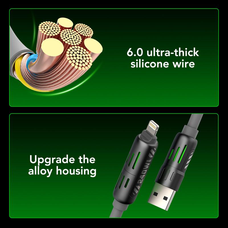 🔥Limited Time Buy 1 Get 1 Free⚡ 4-in-1 Multi 240W Fast Charging Cable⚡