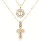 💖2 Pack - Initial Letter Pendant Necklaces