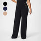 Winter High Stretch High Waist Wide Leg Trousers