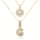 💖2 Pack - Initial Letter Pendant Necklaces