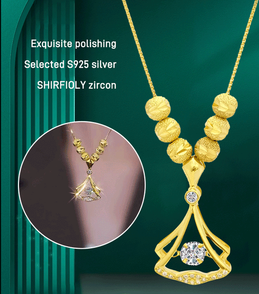 🎉Spring Hot Sale🎉Gingko Necklace with Diamonds