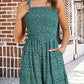 ⏰Hot Sale 48% Off💃Women's Summer Square Neck Sleeveless Loose Casual Short Smocked Romper