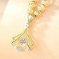 🎉Spring Hot Sale🎉Gingko Necklace with Diamonds