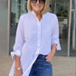 🔥2025 New Product💥Solid Color Long Cotton Shirt Jackets For Women