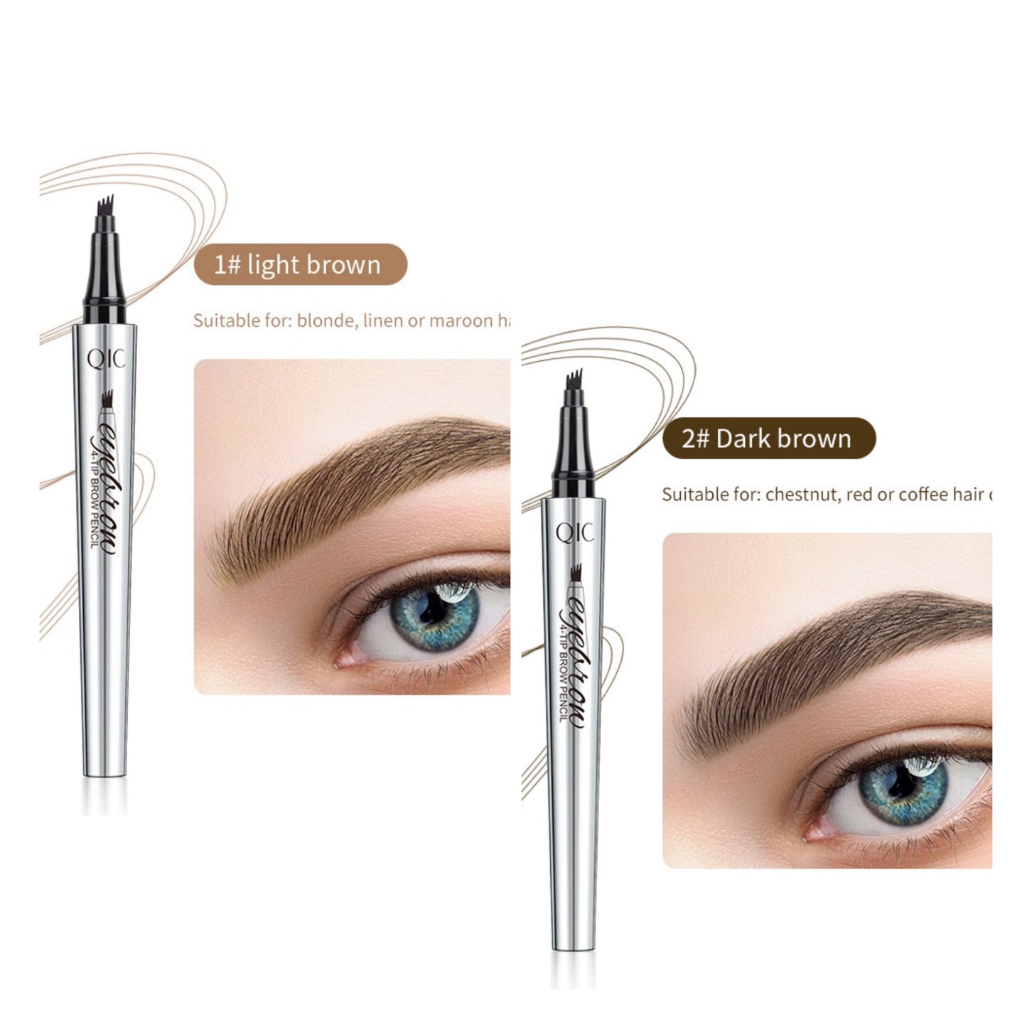 💎【BOGO】Pro 3D Microblading Pencil 💦 Waterproof & 4 Tips for Natural Brows!