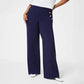 Winter High Stretch High Waist Wide Leg Trousers