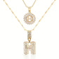 💖2 Pack - Initial Letter Pendant Necklaces