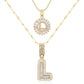 💖2 Pack - Initial Letter Pendant Necklaces