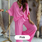 💖2025 Summer New 💖Women’s Batwing Sleeve Casual Loose Solid Color Suit