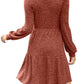 🔥👗2025 Autumn Women's Soft Ribbed Square Neck Dress