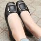 Female Soft Bottom Hollow Leather Flat Shoes（50% OFF）