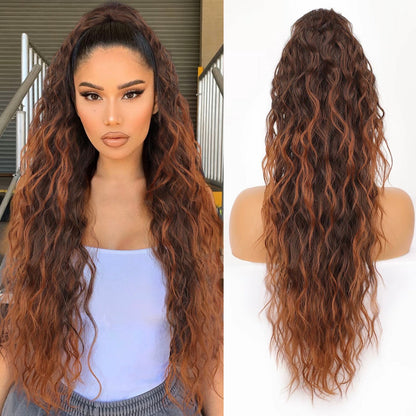 🫧🫧Limited Price ￡14.99-Last Day Promotion 49%OFF🫧Curly Wavy Frizzy Hair Extension with Ponytail