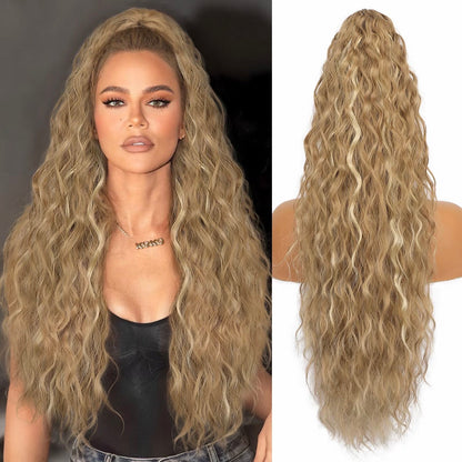 🫧🫧Limited Price ￡14.99-Last Day Promotion 49%OFF🫧Curly Wavy Frizzy Hair Extension with Ponytail