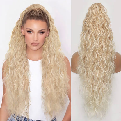 🫧🫧Limited Price ￡14.99-Last Day Promotion 49%OFF🫧Curly Wavy Frizzy Hair Extension with Ponytail