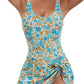 🔥Summer Big Sale 50% OFF🩱Women's Tummy Control Slim Fit Plus Size One Piece Swimsuit
