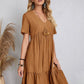 🎁This Season's Summer Picks⏳Retro V-neck Loose Casual Dress✨