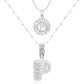 💖2 Pack - Initial Letter Pendant Necklaces