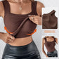 🏆 Last Day Special Price £11.99!! 💐 Women’s U-Neck Tank Tops with Built-In Bra
