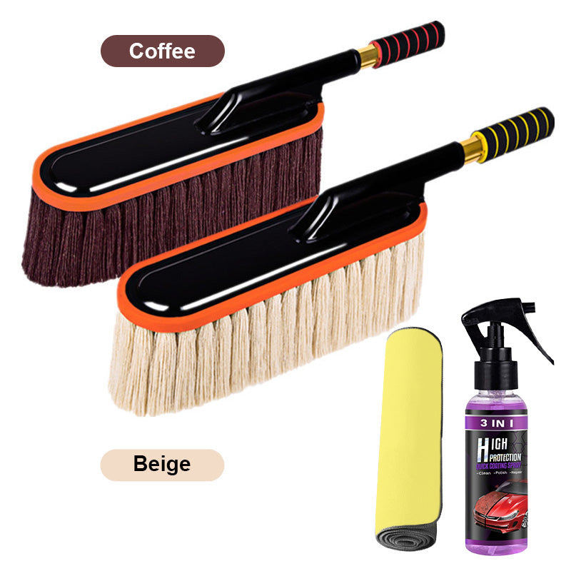"Luxury Car Care: Premium Wax Brush & Dusting Wand for Ultimate Cleaning"💥💥