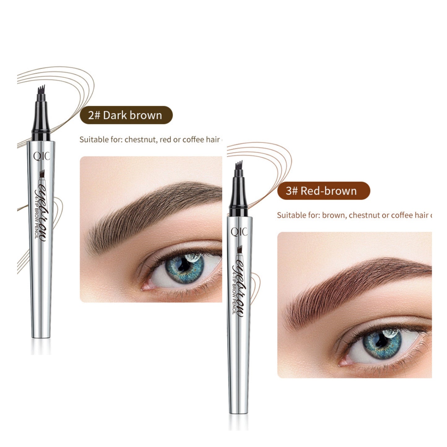 💎【BOGO】Pro 3D Microblading Pencil 💦 Waterproof & 4 Tips for Natural Brows!