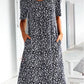 🌸2025 NEW SALES - 50% OFF🌸Casual Women Cotton Scoop Neck Floral Dress (8 Colors with Pockets)