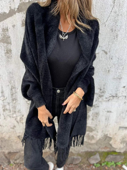 🔥Limited Time 50% Off 🔥Women's Long Sleeve Casual Tassel Shawl Coat