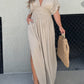 💖2025 Limited Sale 50% OFF💗New Slit v-neck effortless maxi long dress