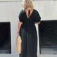 💖2025 Limited Sale 50% OFF💗New Slit v-neck effortless maxi long dress