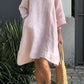 🌸Spring Specials🌸Casual solid color cotton and linen dress