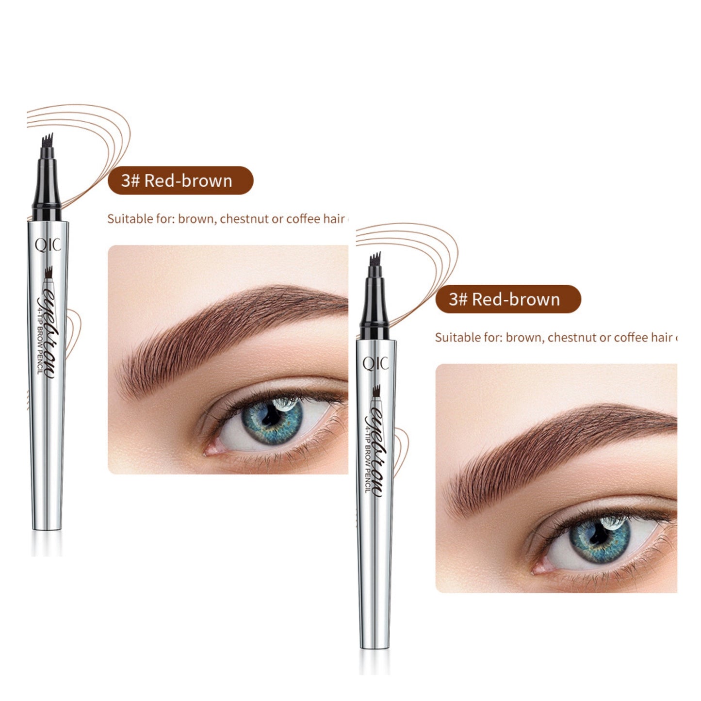 💎【BOGO】Pro 3D Microblading Pencil 💦 Waterproof & 4 Tips for Natural Brows!