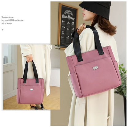 ⚡BLACK FLASH SALE👜Large Capacity Waterproof Multi Pocket Nylon Shoulder Bag🎁