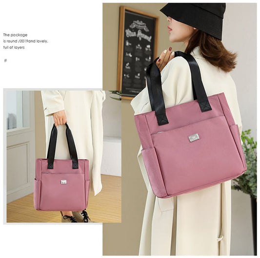 ⚡BLACK FLASH SALE👜Large Capacity Waterproof Multi Pocket Nylon Shoulder Bag🎁