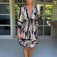 🔥HOT SALE 50% OFF🔥V Neck Three Quarter Sleeve Dress
