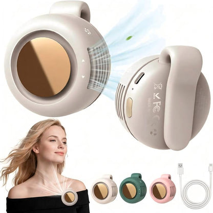 🧣💨55% OFF ! Bladeless Fan – Ultra-Light & 1.5h Fast Charge ⚡🌀