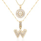 💖2 Pack - Initial Letter Pendant Necklaces