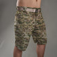 Men's Tactical Cargo Shorts, Solid Color, Multi-Pocket, Suitable for Outdoor Hiking, Summer Shorts Without Belt