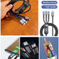 🎉Limited Time Buy 1 Get 1 Free🎉Transparent Luminous Super Fast Charging 3-in-1 Data Cable⚡