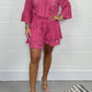 🔥2025 Hot Sale🔥Casual Short V-Neck Lace Suit