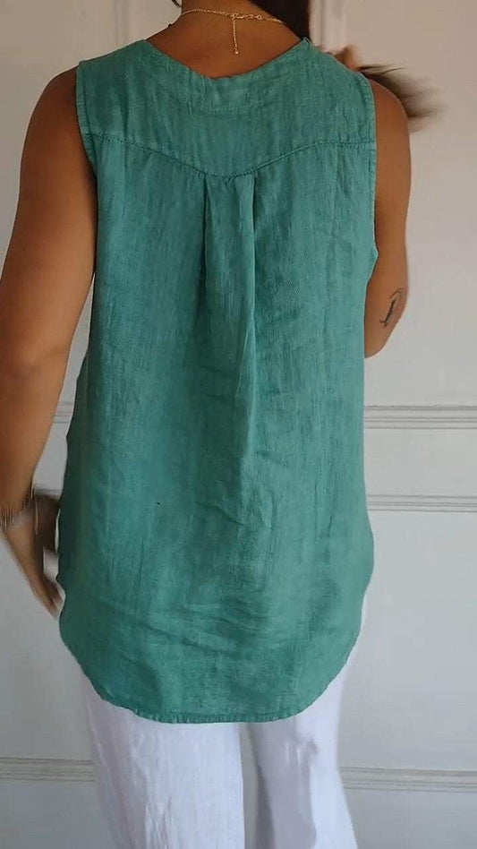 50% OFF💥Women's V-neck Sleeveless Casual Top