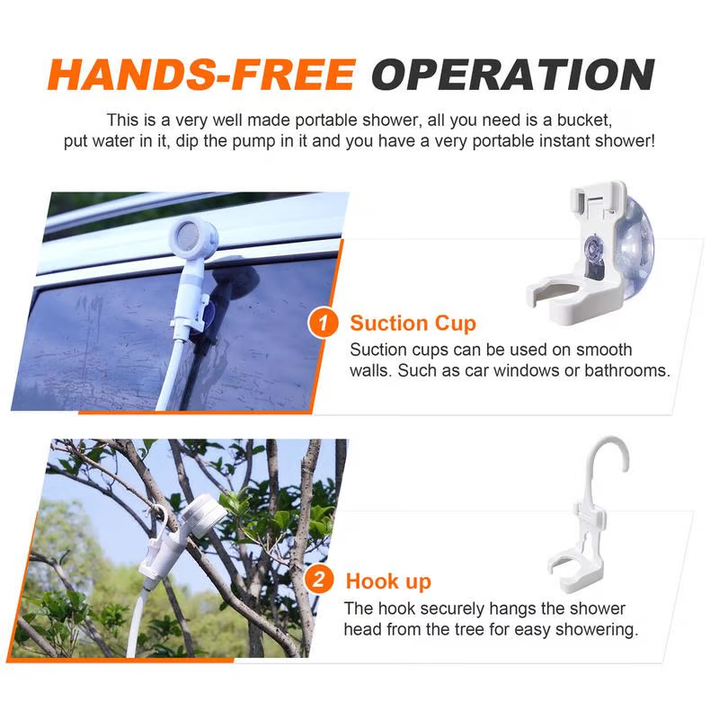 🔥Hot Sale 49% OFF💦Portable Shower for Camping with Water Pump