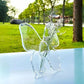 Transparent Butterfly-Inspired Decorative Vase