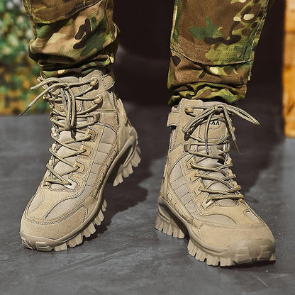 2024🔥Men's Waterproof Outdoor Puncture Resistant Combat Boots (Upgraded Durability)