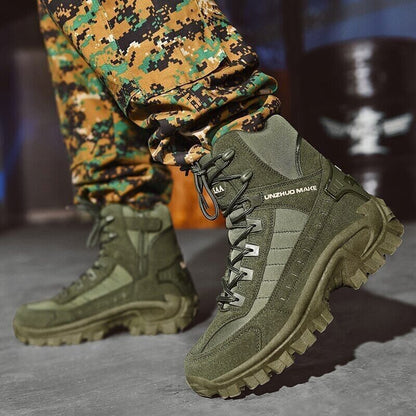 2024🔥Men's Waterproof Outdoor Puncture Resistant Combat Boots (Upgraded Durability)