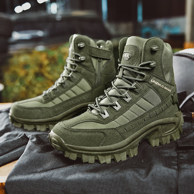 2024🔥Men's Waterproof Outdoor Puncture Resistant Combat Boots (Upgraded Durability)