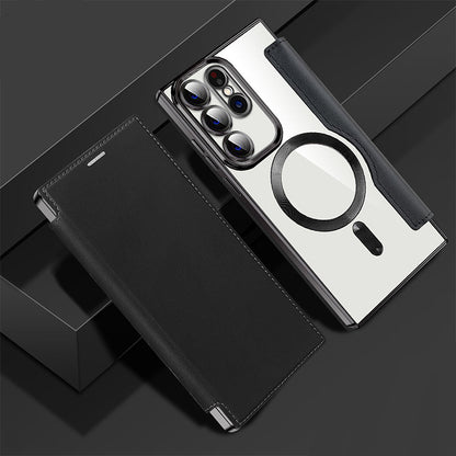 🔥time-limited discount🔥📱2025 New Leather Textured Flip Phone Case For Samsung S22 / 23 / 24 / 25 Series