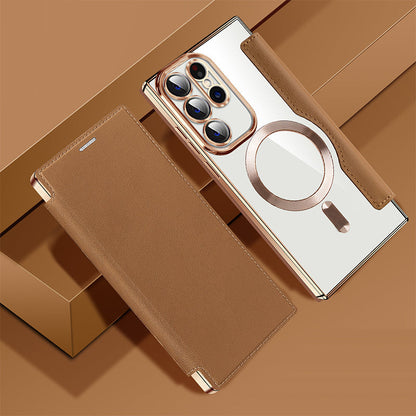 🔥time-limited discount🔥📱2025 New Leather Textured Flip Phone Case For Samsung S22 / 23 / 24 / 25 Series
