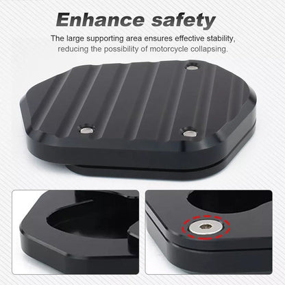 Motorcycle Foot Side Stand Pad Plate Kickstand
