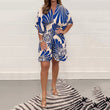 🔥 New Bestsellers🔥Women's Plant Printed Casual Short Jumpsuit