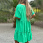 🌷LIMITED TIME OFFER 50% OFF🌷V Neck Ruffle Hem Babydoll Dress