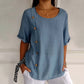 🎁 Hot Sale 49% OFF 🔥Women's Crew Neck Side Button Blouse💖